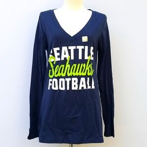 JUNK FOOD Seattle Seahawks Football Tee